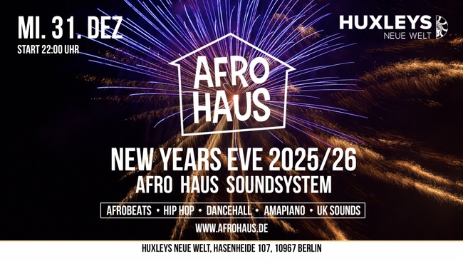 AFRO HAUS - Silvesterparty