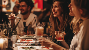 Tipsy & Artsy: Kunst- und Trinkabend
