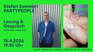 Lesung - "PARTYPEOPLE" von Stefan Sommer