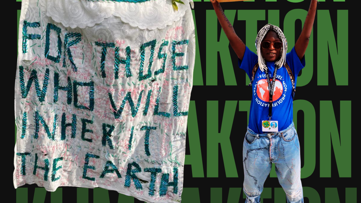 SOLIDARITÄTS-QUILT-STICKEN UND DISKUSSION MIT DER NAMIBISCHEN AKTIVISTIN INA-MARIA SHIKONGO