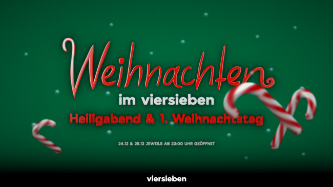 Weihnachten im viersieben • 24.12 & 25.12