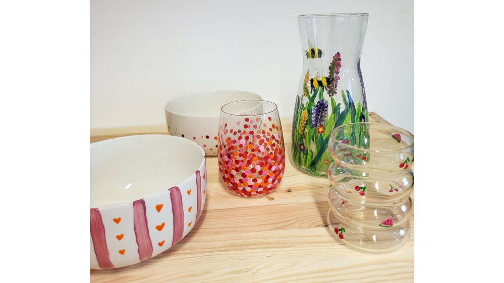 Glas & Porzellan bemalen-Workshop in Münster - Gestalte dein individuelles Geschirr im DIY Kurs