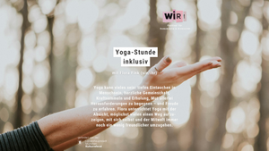 Yoga-Stunde inklusiv