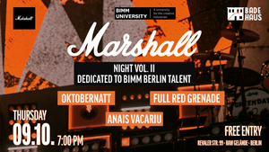Marshall Nights Vol. II - Dedicated to BIMM Berlin Talent