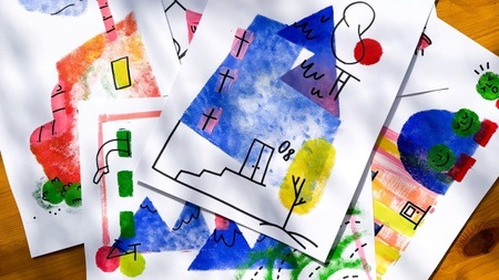 Einfach Häuser malen