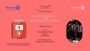 Rotweinabend für einen guten Zweck
