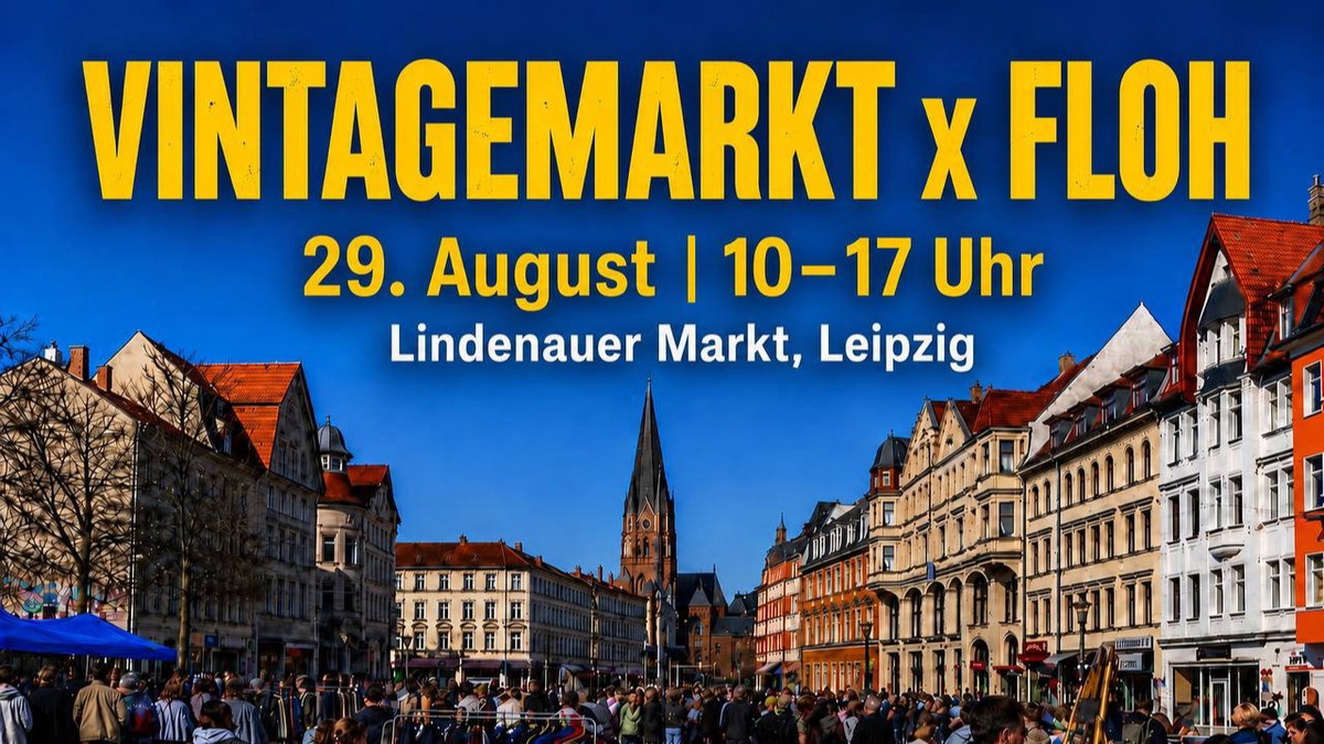 Titelbild der Veranstaltung Vintagemarkt x Floh Stadtflohmarkt
