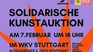 Soli-Kunstauktion zugunsten des Netzwerks „Nein zur Bezahlkarte Stuttgart“ im WKV