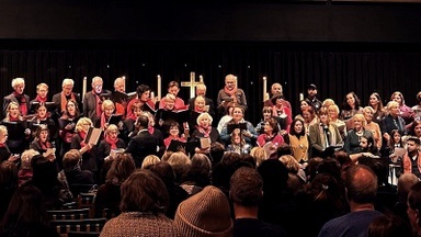 »Ulme-Chor mit Omar Znkawan Band« – Sommerkonzert