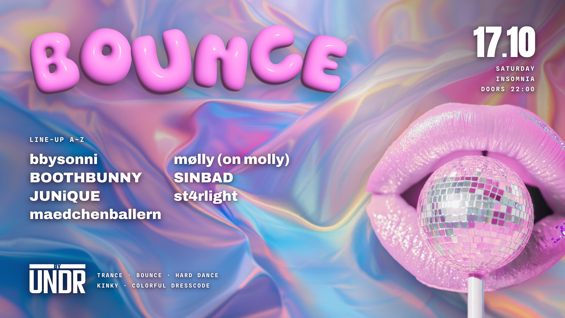 BOUNCE by UNDR: Bounce / Hard Dance - Kinky & Playful