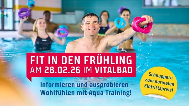 Fit in den Frühling - Schnupperkurse für Aqua Training
