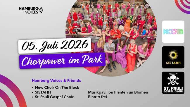 Chorpower im Park – Hamburg Voices & Friends