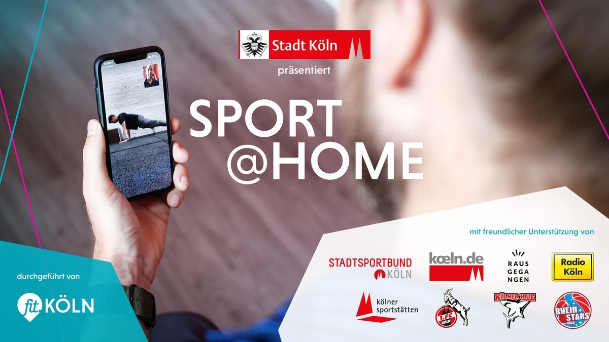 SPORT@HOME // Online\u002DSportprogramm von Stadt Köln \u0026 fit.KÖLN