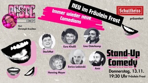 BESTE Comedy Open Mic im Fräulein Frost um 19:30 Uhr zwischen Kotti und Herrmannplatz