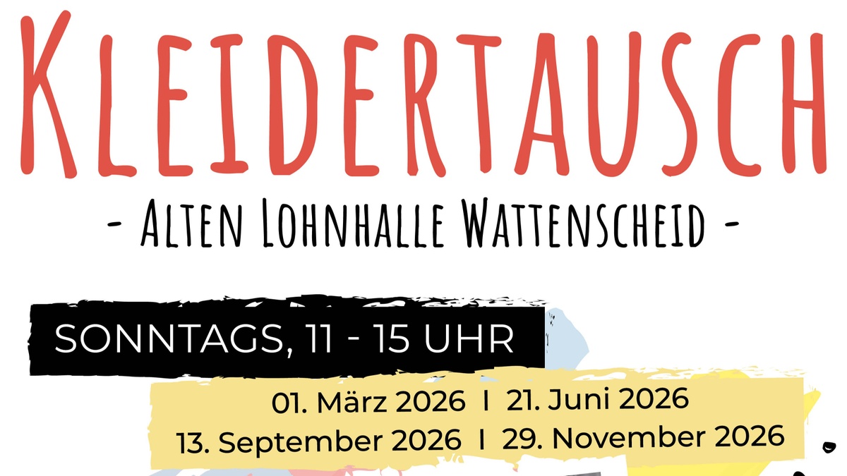 Kleidertauschparty in der Alten Lohnhalle Wattenscheid by Young Caritas Bochum – Nachhaltige Mode trifft Industriekultur