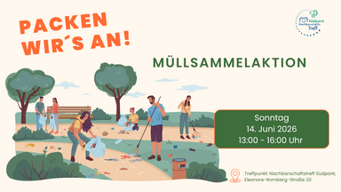 Müllsammelaktion Quartier am Südpark
