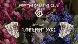 Flower Print on Socks - Not. the Creative Club