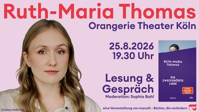Ruth-Maria Thomas: Lesung & Gespräch "Die zweitgrößte Liebe"