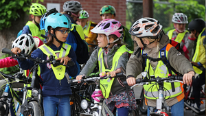 Verkehrsunterricht „Toter Winkel“ und „Aktion Licht“