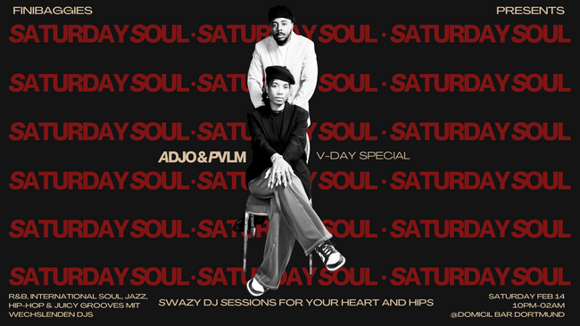 Finibaggies presents: Saturday Soul: V-Day Special