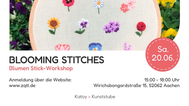 Blooming Stitches - Stickworkshop