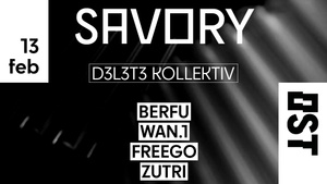 (5€) Savory - Techno Every Thursday