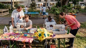 Picknickdecke: Nähen bis die Nadel bricht