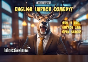 English Improv Comedy Jam / Open Stage -  August