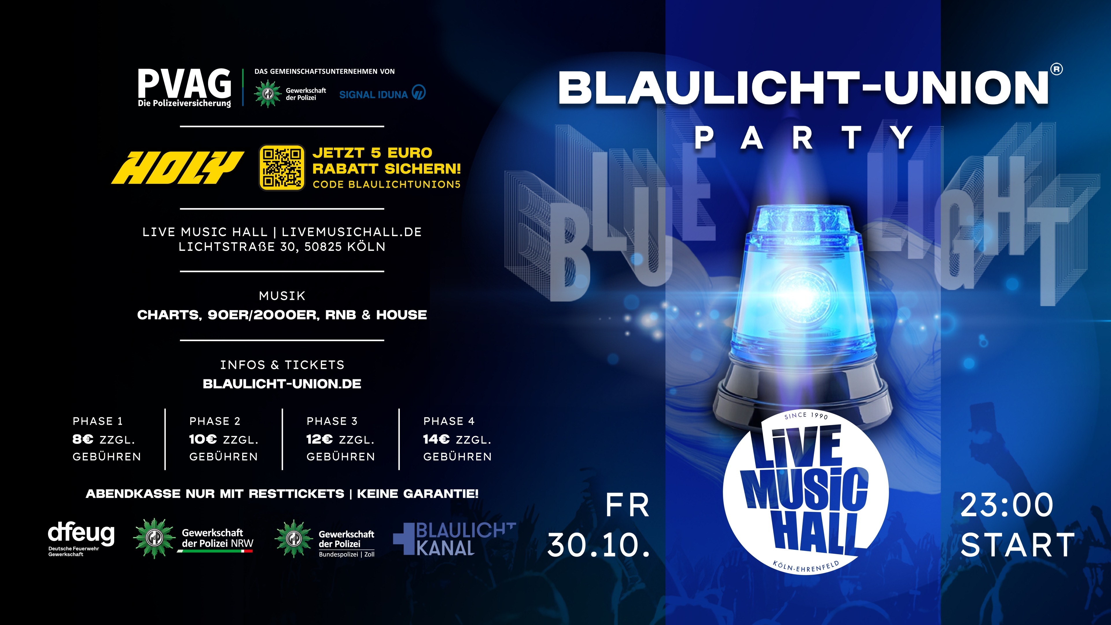 Blaulicht-Union Party - Köln