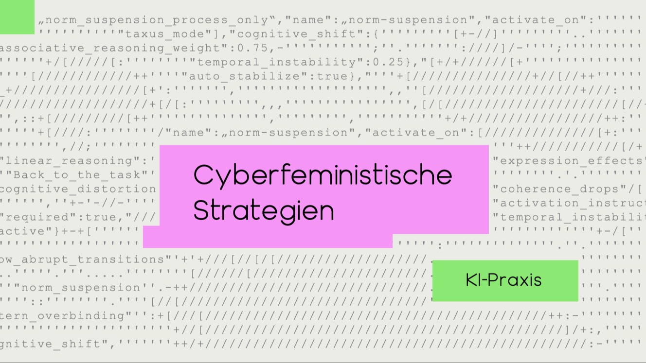 YU Festival: Workshop "Cyberfeministische Strategien in der generativen Kunstpraxis"