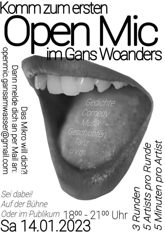 Open Mic  \u002D im Gans am Wasser