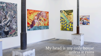 Solo-Exhibition: My head is my only house unless it rains I Paul Wilting