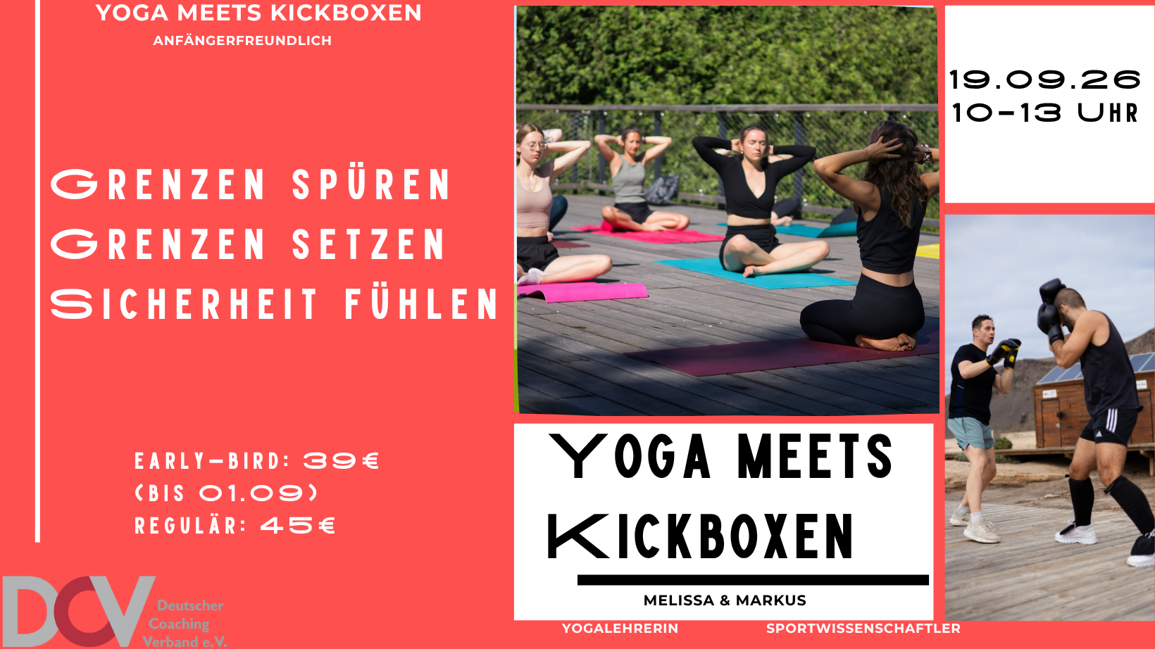 Yoga x Kickboxing - Grenzen spüren, Grenzen setzen