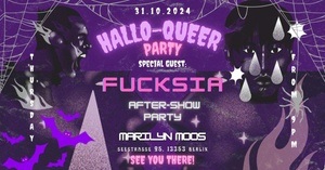 Hallo-Queer Party Special Guest FUCKSIA