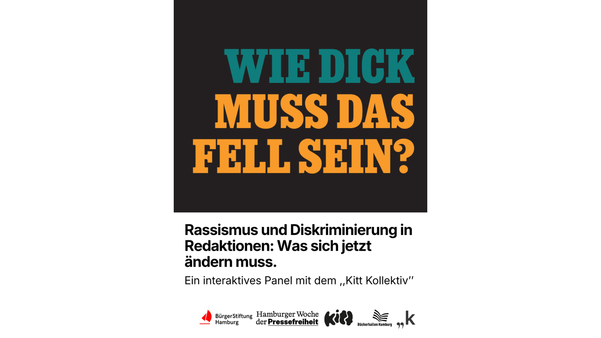 Rassismus und Diskriminierung in Redaktionen: Was sich jetzt ändern muss. Ein interaktives Panel