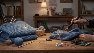 Stricken und Löten - spartenübergreifende Stillarbeit