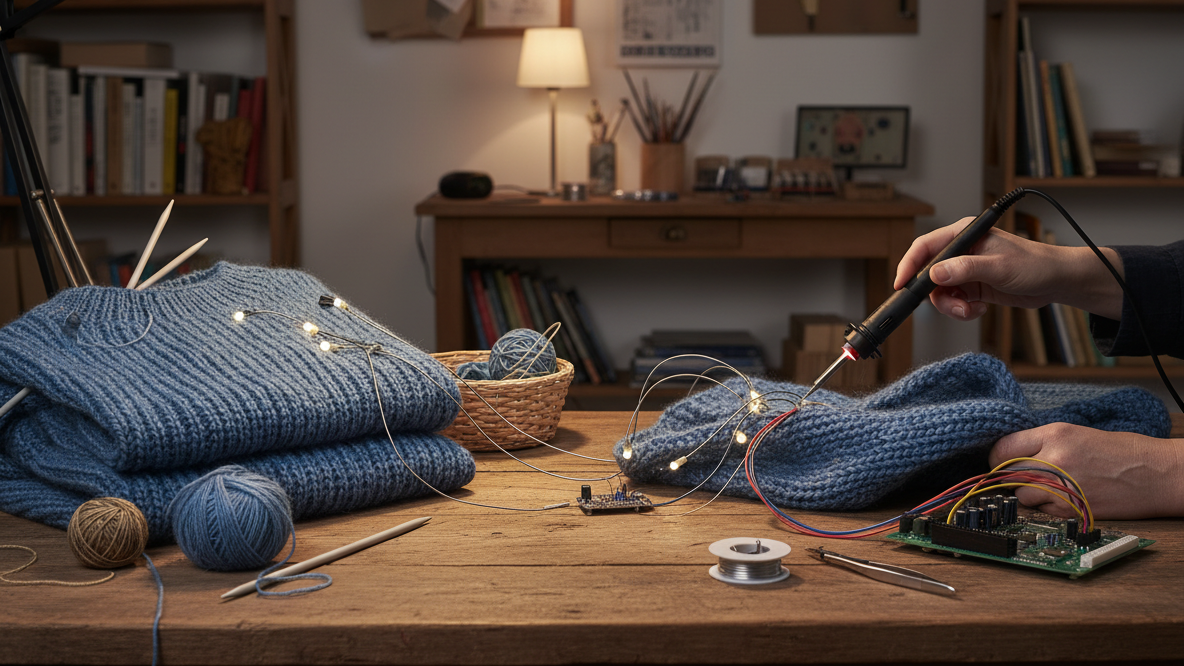 Stricken und Löten - spartenübergreifende Stillarbeit