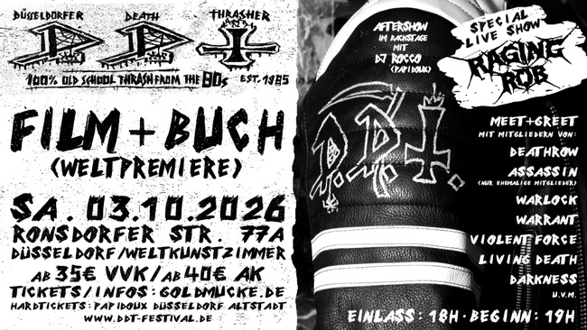 DDT FILM + BUCH + Live Show: RAGING ROB - Weltpremiere