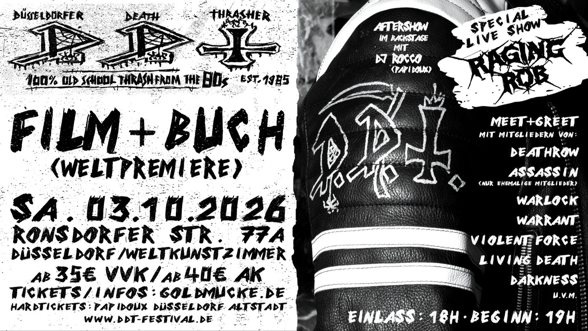 DDT FILM + BUCH + Live Show: RAGING ROB - Weltpremiere
