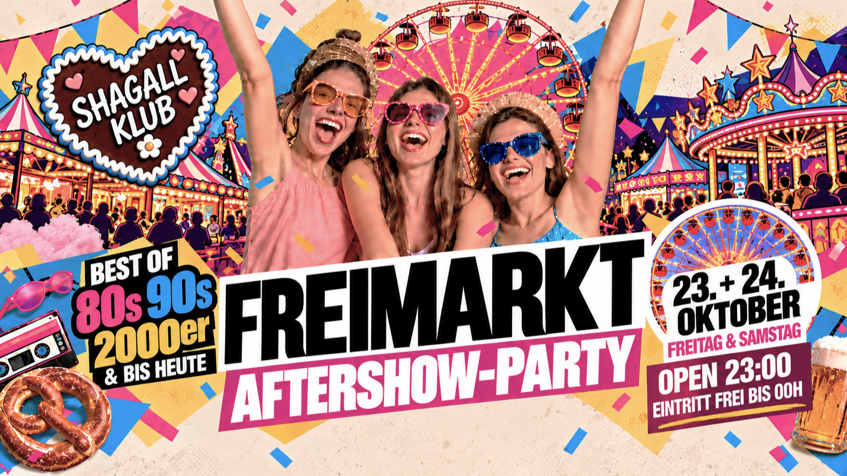 FREIMARKT AFTERSHOW-PARTY im SHAGALL KLUB!