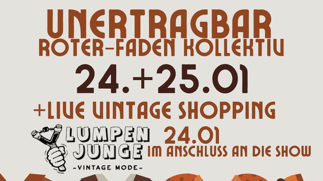 Ungetragen + Live Vintage-Shopping