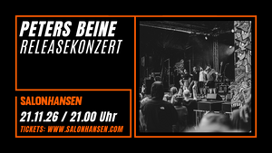 Peters Beine Releasekonzert