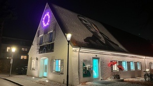 Eröffnung Lichtinstallation 80 Jahre Flucht und Vertreibung - Künstlerische Intervention