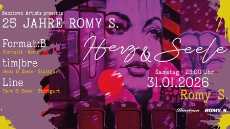 HERZ & SEELE x 25 Jahre Romy S. w./ Format:b, tim|bre, Line