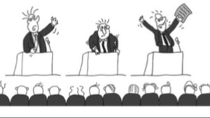 Vævictis Debattierclub: Das Debattenduell