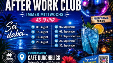 AfterWorkClub mit House, Pop und Rock!