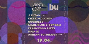 Pandora @ Beate Uwe w/ Arutani *live, Kiki Kokolores & Coordese, Marliblue & Sofyah, maaje, Francesco Rizzi, Adrian Schneider *live