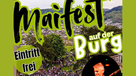 Maifest auf der Burg Siersberg in Rehlingen Siersburg mit Kulinarik und Live Musik von Eddie Gimler