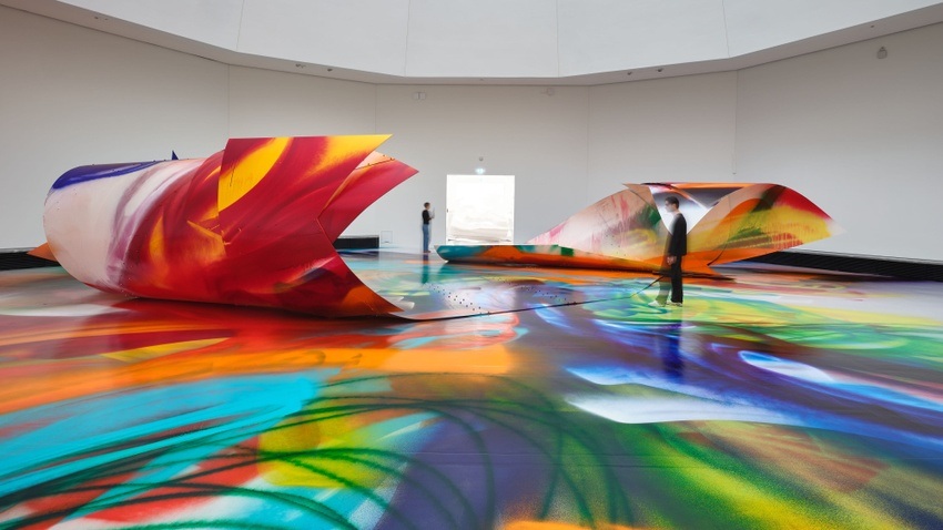 Katharina Grosse. The Sprayed Dear. Im Kunstgebäude