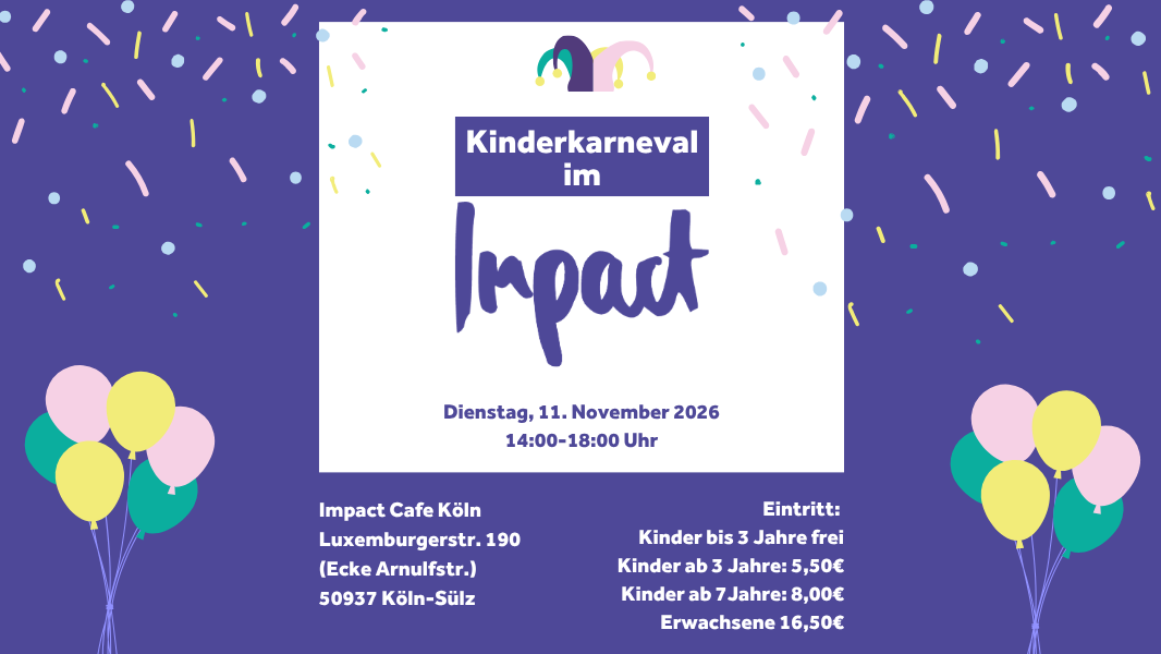 Kinderkarneval im Impact Café